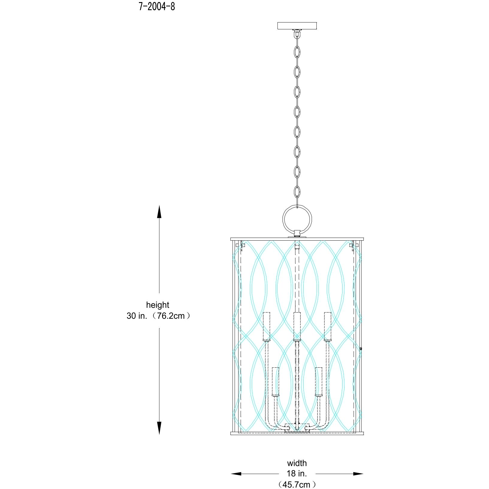 Snowden 8 Light 18 inch Matte Black Pendant Ceiling Light