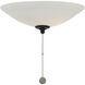 Wind Star LED Matte Black Ceiling Fan Light kit