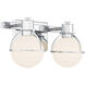 Pierce 2 Light 15.5 inch Chrome Bathroom Vanity Light Wall Light