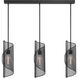 Hillbourne Linear Chandelier Ceiling Light in Matte Black