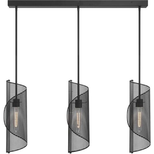 Hillbourne Linear Chandelier Ceiling Light in Matte Black