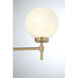 Hannah 3 Light 24 inch Warm Brass Bathroom Vanity Light Wall Light, Lighting One