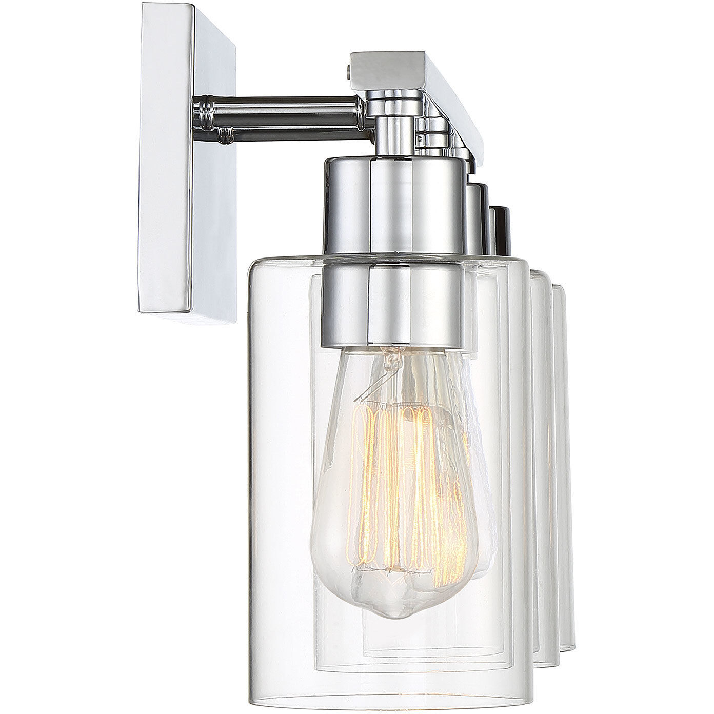 Lambert 3 Light 22 inch Polished Chrome Bathroom Vanity Light Wall Light