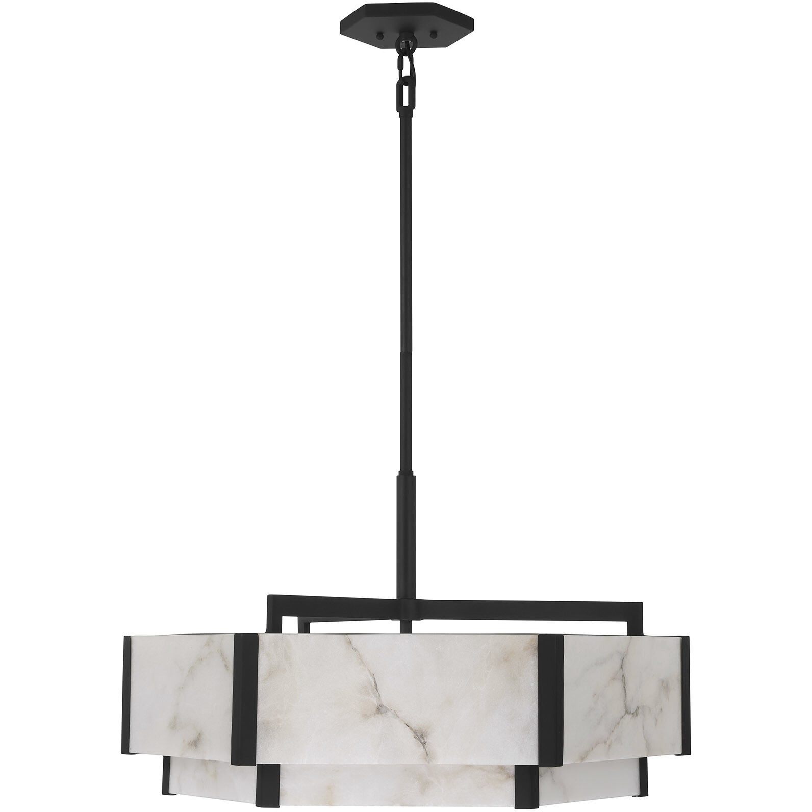 Orleans 6 Light 24.28 inch Black Cashmere Pendant Ceiling Light