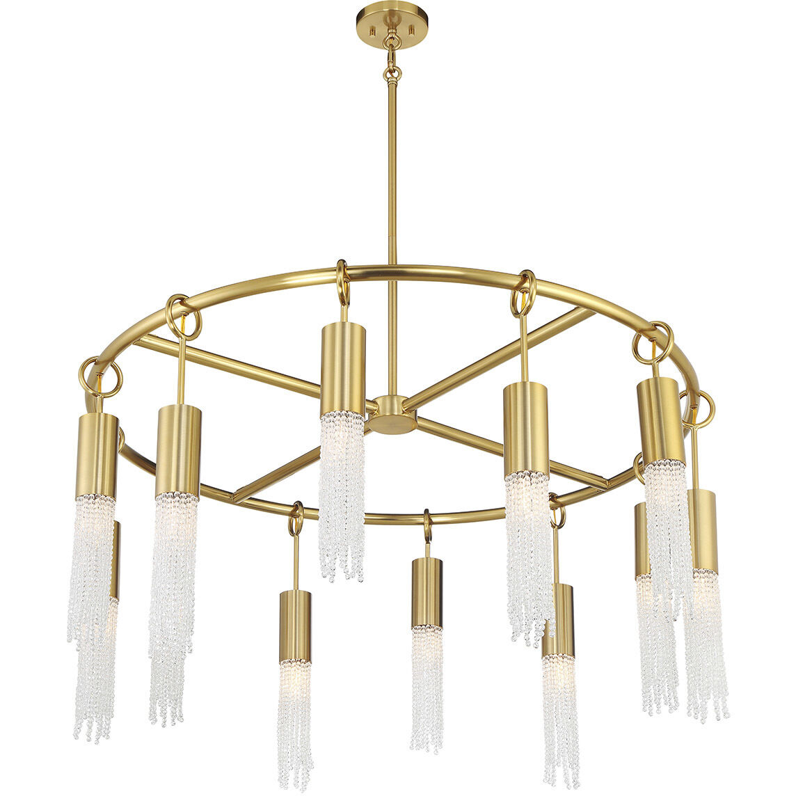 Chelsea 12 Light 40 inch Warm Brass Chandelier Ceiling Light