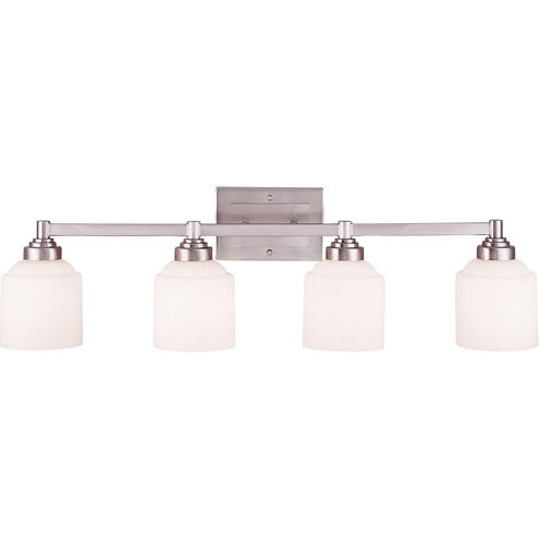 Wilmont 4 Light 34 inch Pewter Bath Light Wall Light
