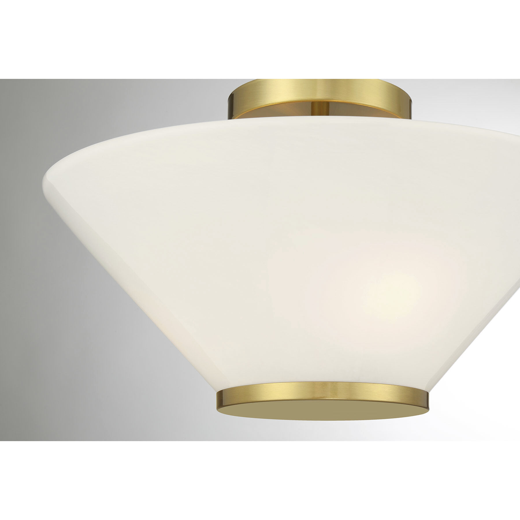 Blair 3 Light 15 inch Warm Brass Convertible Semi-Flush or Pendant Ceiling Light