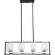 Redmond 8 Light 15 inch Matte Black/Polished Chrome Chandelier Ceiling Light