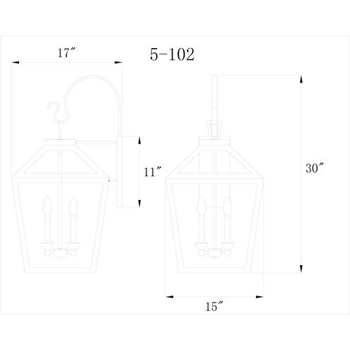 Woodstock Outdoor Wall Lantern