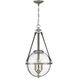 Bozeman 3 Light 14 inch Antique Nickel Pendant Ceiling Light