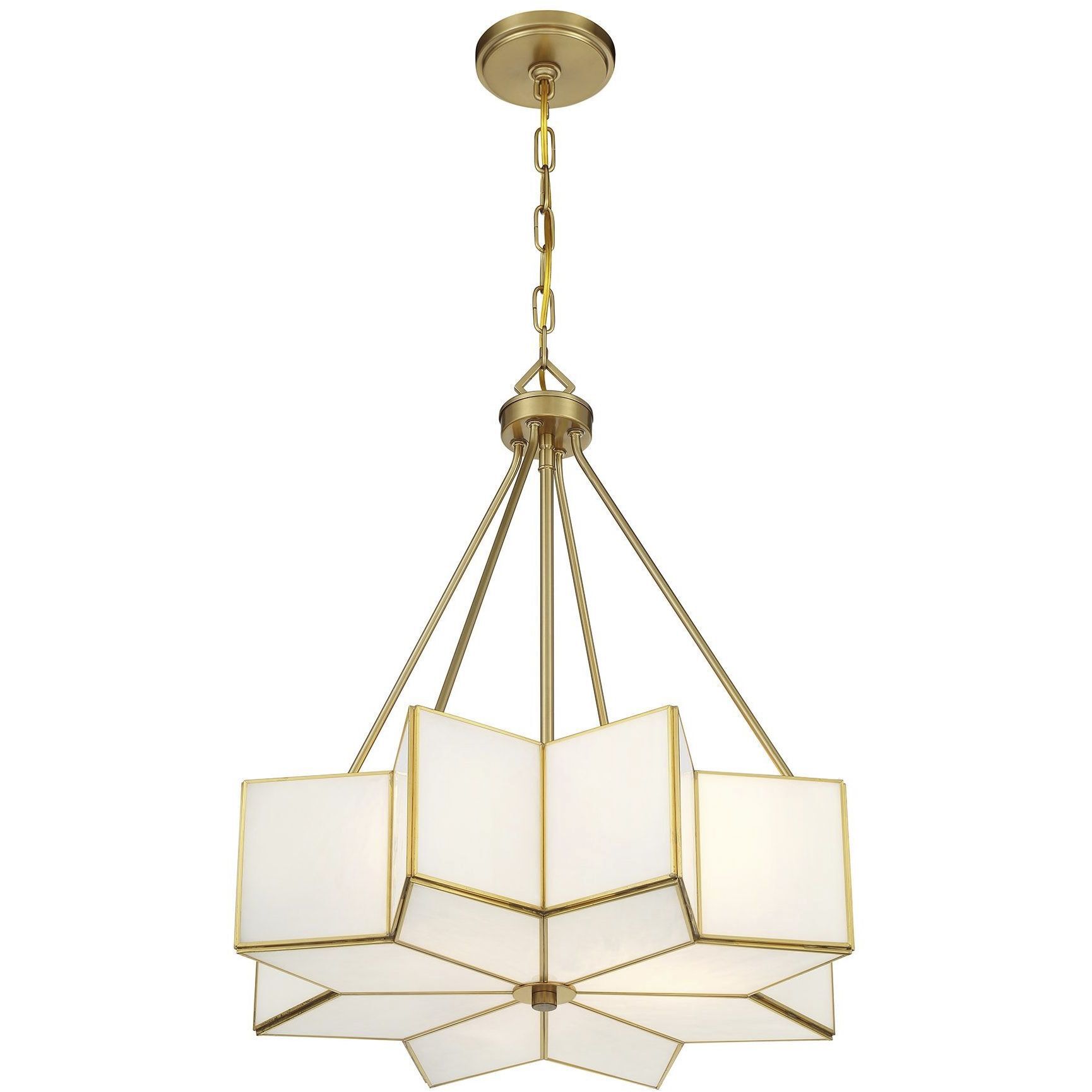 Reiling 3 Light 20 inch Warm Brass Pendant Ceiling Light