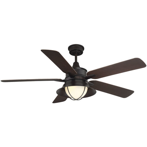 Hyannis 52 inch English Bronze with Chestnut Blades Outdoor Ceiling Fan