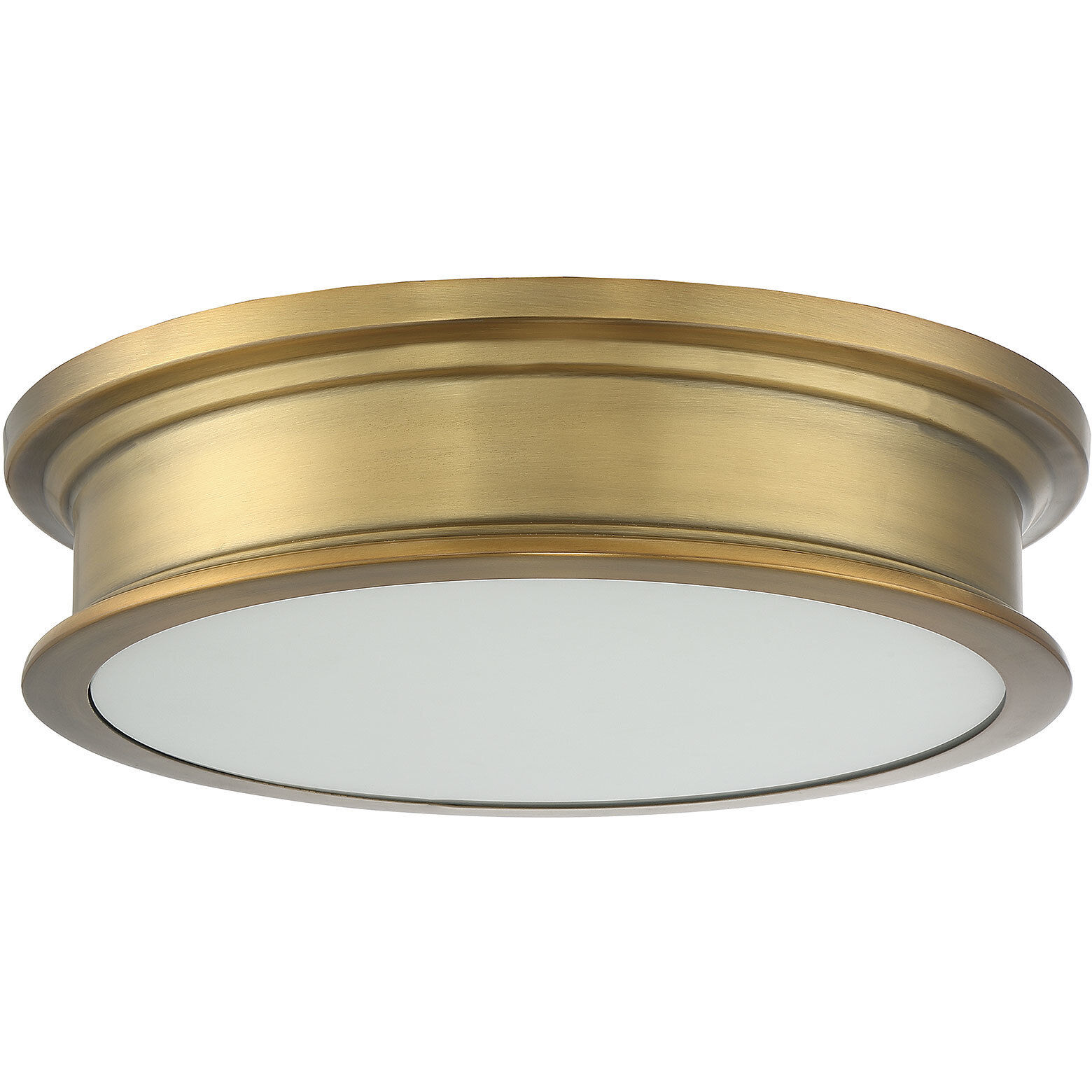 Watkins 3 Light 16 inch Warm Brass Flush Mount Ceiling Light, Essentials