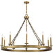 Seville 10 Light 45 inch Warm Brass Chandelier Ceiling Light, Essentials