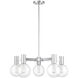 Wright 5 Light 28 inch Polished Chrome Chandelier Ceiling Light