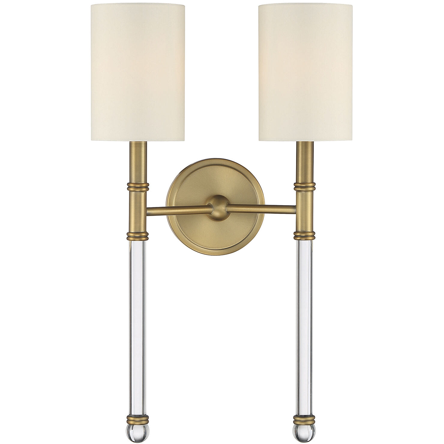 2 light brass wall sconce discount