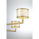 Mariquita 6 Light 34 inch Spun Gold Chandelier Ceiling Light