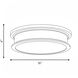 Watkins 3 Light 16 inch Warm Brass Flush Mount Ceiling Light, Essentials