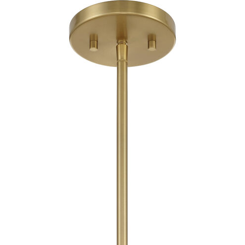 Conrad 8 Light 40 inch Warm Brass with Black Marble Chandelier Ceiling Light