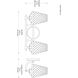Candler 2 Light 16.5 inch Warm Brass Bathroom Vanity Light Wall Light