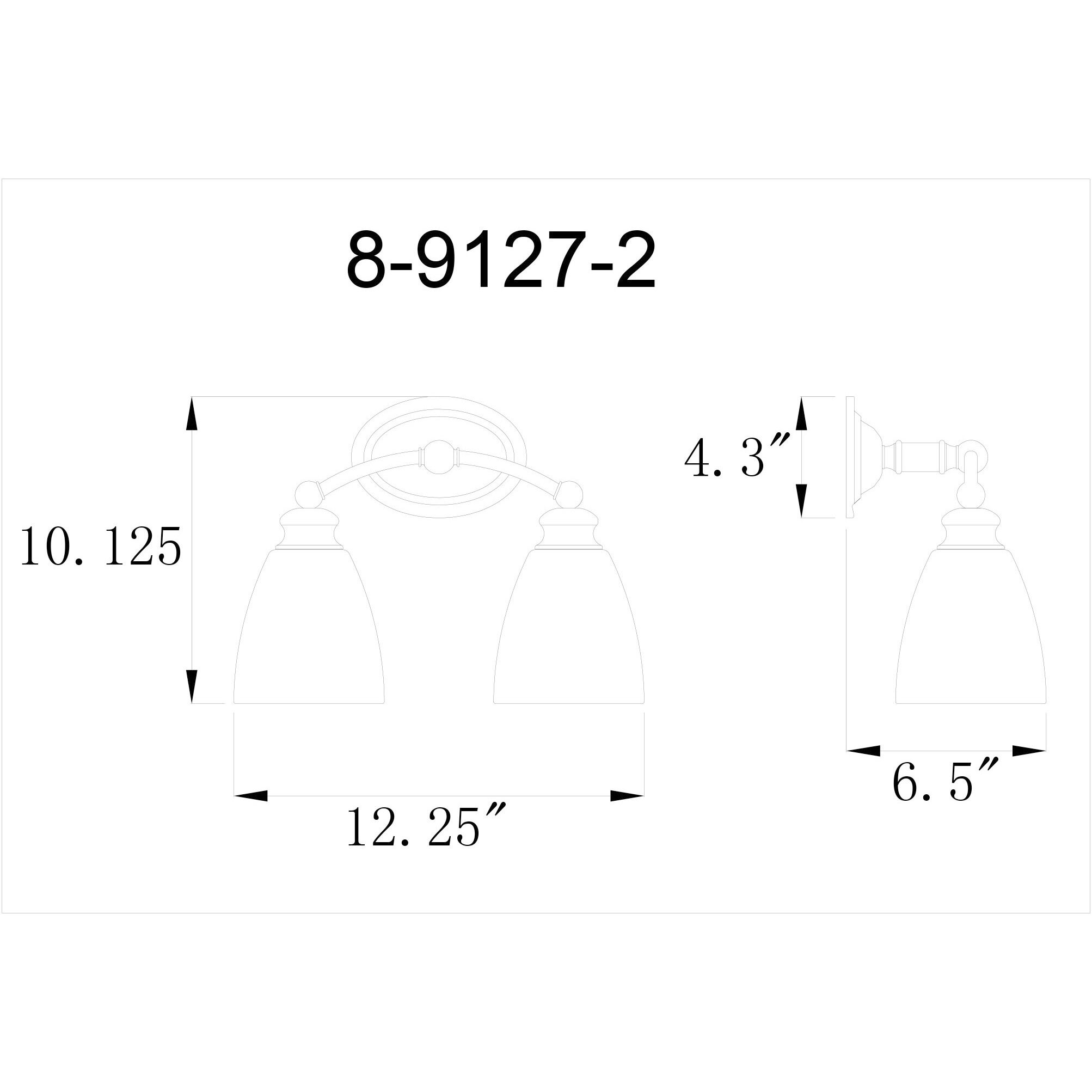 Elise 2 Light 12.25 inch Satin Nickel Bathroom Vanity Light Wall Light, Essentials