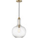 Kantor 1 Light 11 inch Warm Brass Pendant Ceiling Light, Lighting One