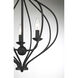 Orchid 3 Light 16 inch Matte Black Pendant Ceiling Light, Lighting One