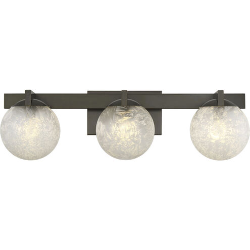 Darien 3 Light 25 inch Mediterranean Bronze Bathroom Vanity Light Wall Light