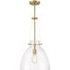 Foster 1 Light 14 inch Warm Brass Pendant Ceiling Light