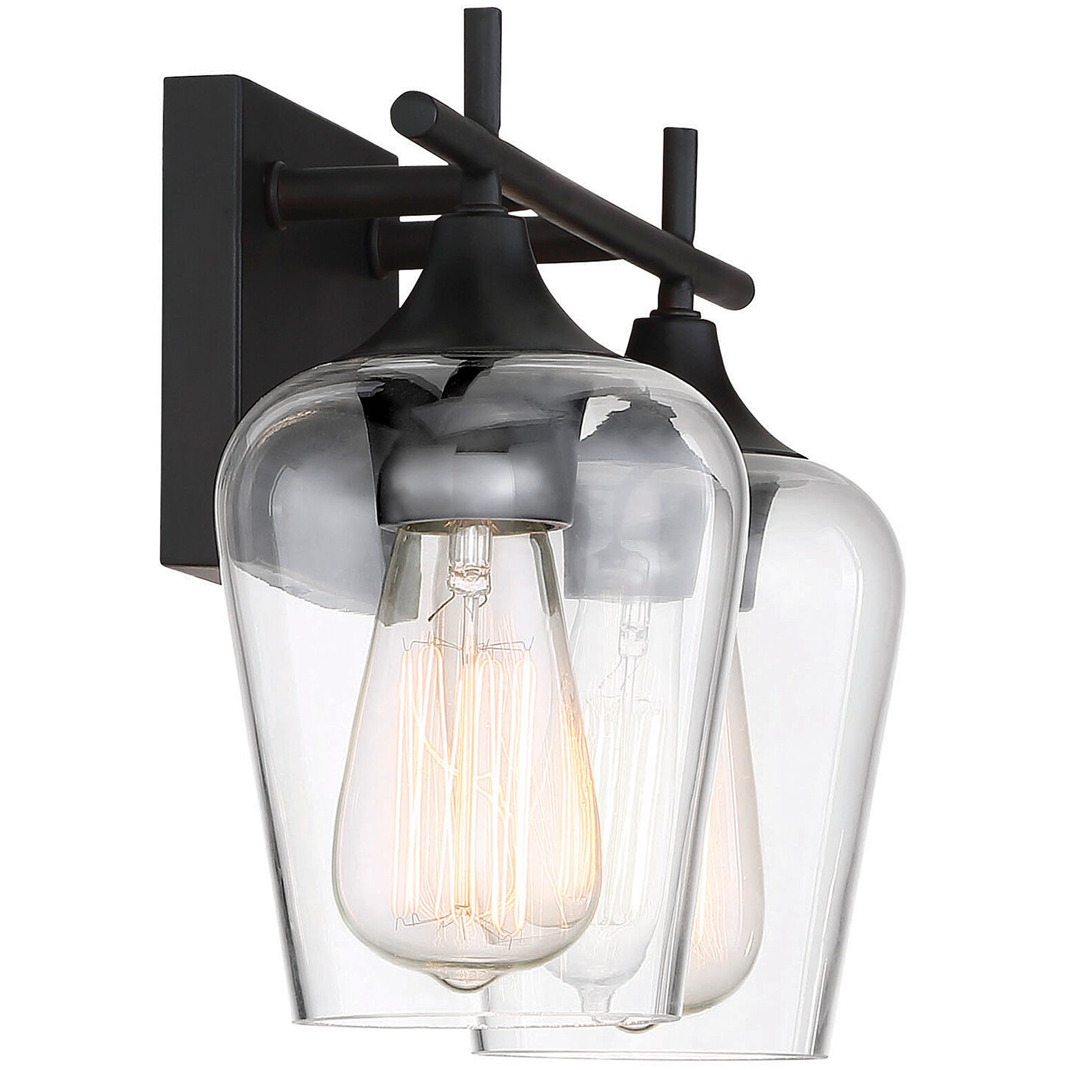 Octave 2 Light 13.75 inch English Bronze Bathroom Vanity Light Wall Light, Essentials