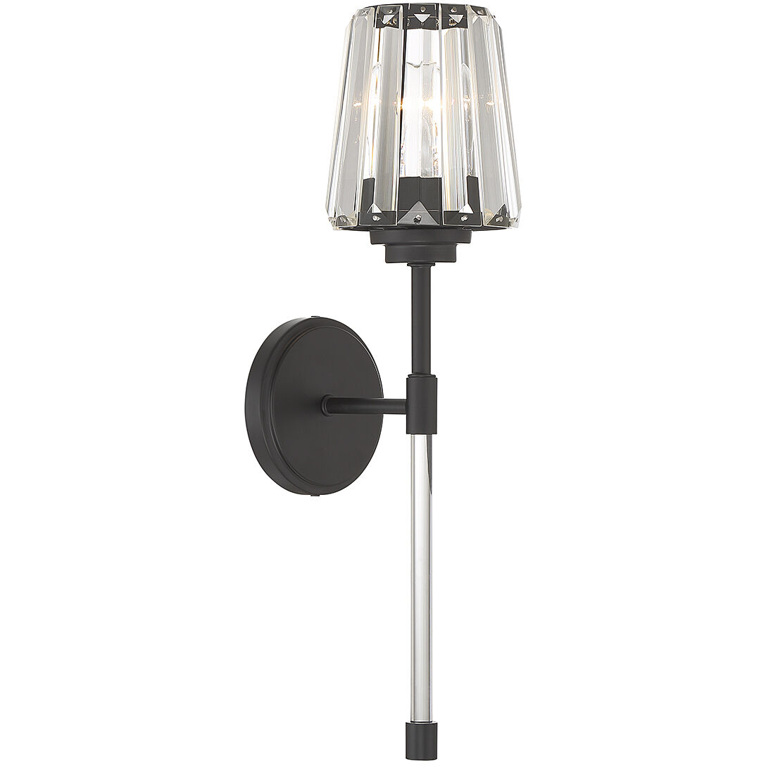 Garnet 1 Light 5.5 inch Matte Black Wall Sconce Wall Light