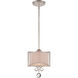 Rosendal 1 Light 10 inch Silver Sparkle Mini Pendant Ceiling Light