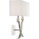 Payton 2 Light 16 inch Polished Nickel Wall Sconce Wall Light, Essentials