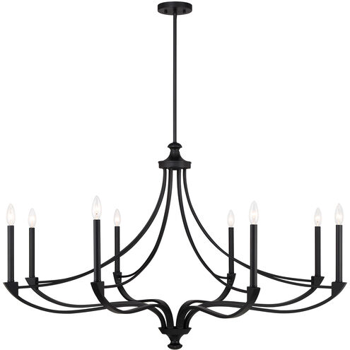 Preserve 8 Light 50 inch Matte Black Chandelier Ceiling Light