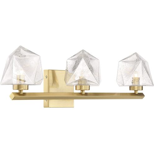 Castello LED 25 inch Warm Brass Bathroom Vanity Light Wall Light