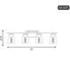 Calhoun 4 Light 32 inch Black Bathroom Vanity Light Wall Light, Essentials