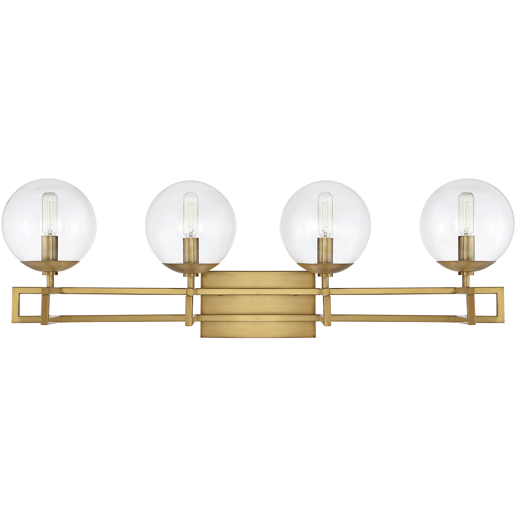 Crosby 4 Light 33 inch Warm Brass Bathroom Vanity Light Wall Light, Essentials