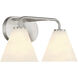 Blair 2 Light 15.5 inch Satin Nickel Bath Wall Light