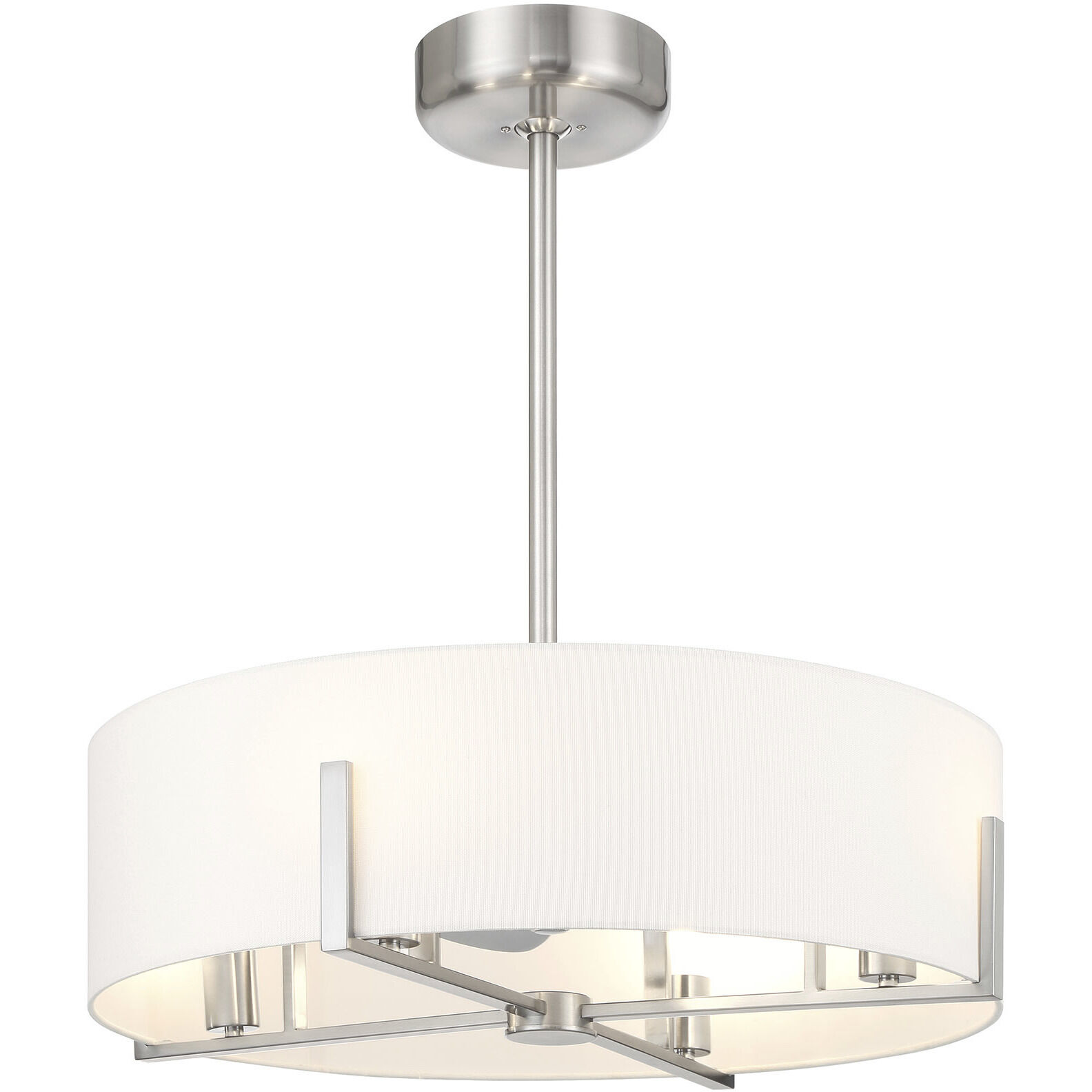 Mansell 14 inch Satin Nickel Fan D'Lier