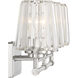 Garnet 3 Light 24 inch Polished Nickel Bathroom Vanity Light Wall Light