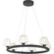 Castello LED 26.5 inch Matte Black Chandelier Ceiling Light