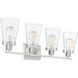 Vaughan 4 Light 33 inch Satin Nickel Bathroom Vanity Light Wall Light
