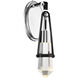 Denali LED 6 inch Matte Black with Polished Chrome Accents Wall Sconce Wall Light