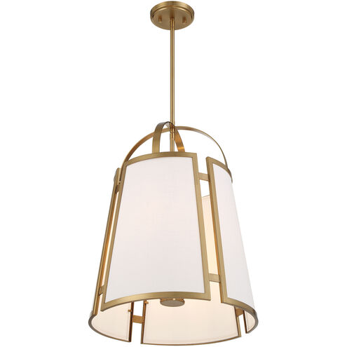Chartwell 4 Light 16.75 inch Warm Brass Pendant Ceiling Light