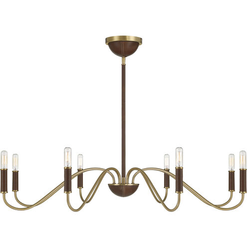 Abeline 8 Light 39 inch Warm Brass Chandelier Ceiling Light