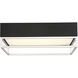 Creswell LED 14 inch Satin Nickel Flush Mount Ceiling Light, Square
