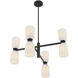 Baldwin 8 Light 30 inch Matte Black Chandelier Ceiling Light, Essentials