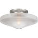 Norwich 1 Light 18 inch Satin Nickel Covertible SemiFlush Ceiling Light