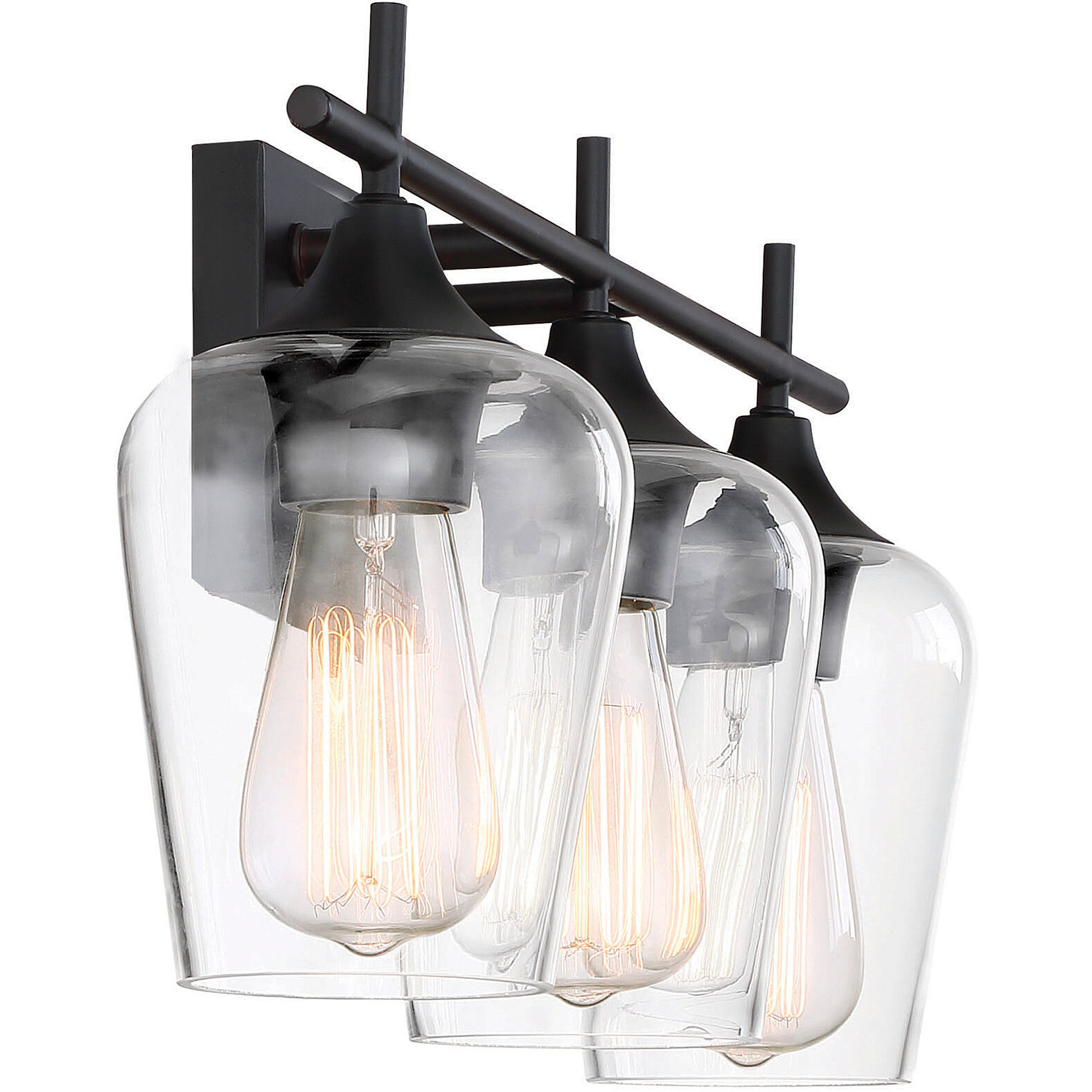 Octave 3 Light 21 inch English Bronze Bathroom Vanity Light Wall Light, Essentials