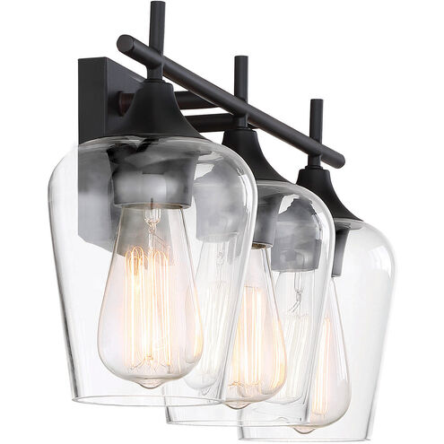 Octave 3 Light 21 inch English Bronze Bathroom Vanity Light Wall Light, Essentials